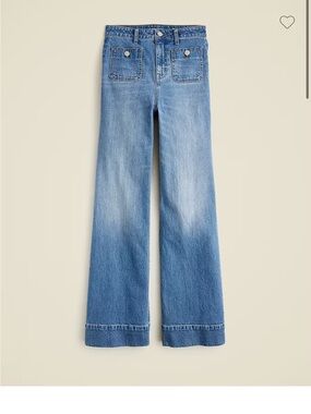 JCrew High-Rise Sailor Denim Trouser